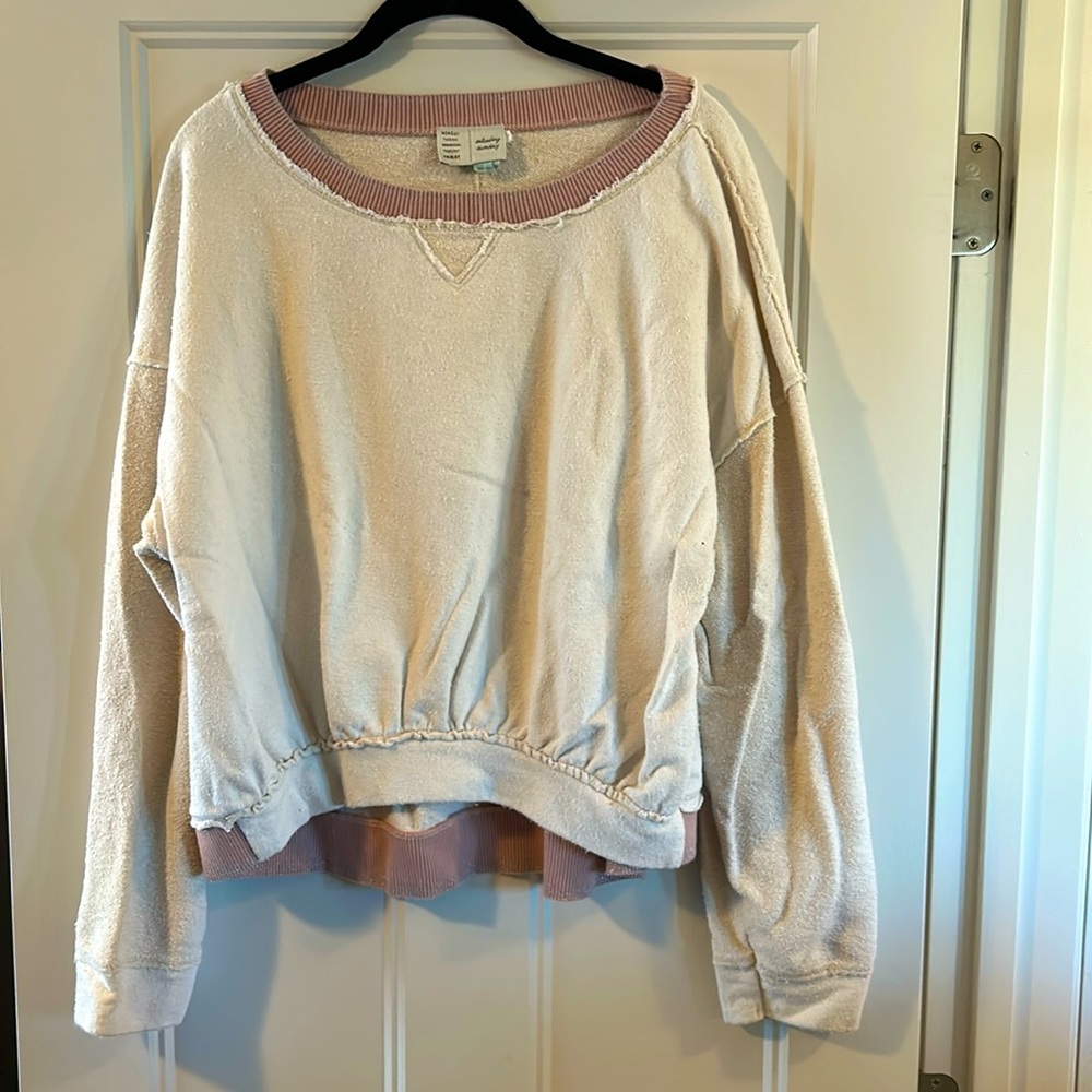 Anthropologie cropped sweatshirt. EUC